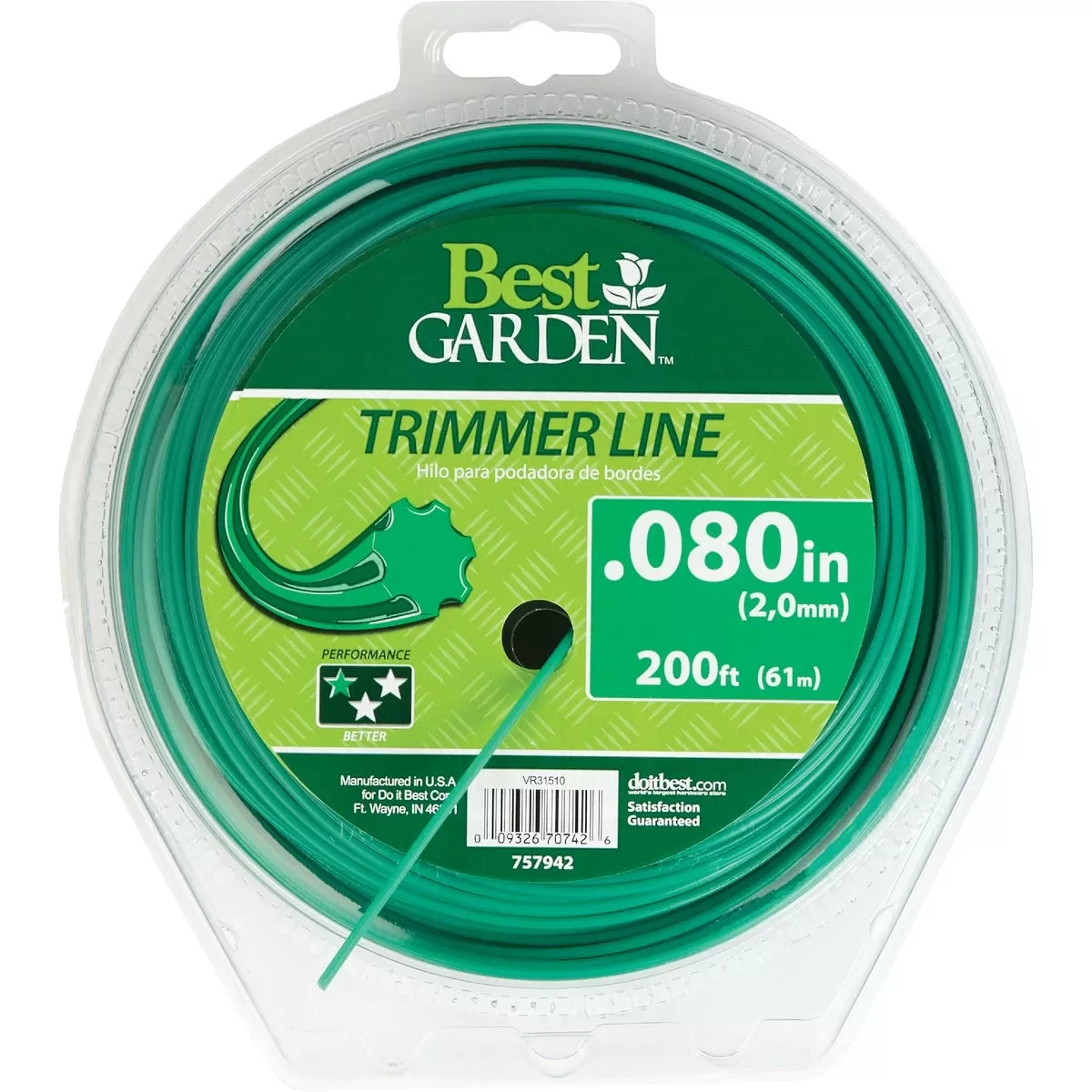 0.080 In. X 200 Ft. Universal Geared Trimmer Line
