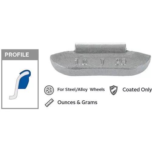 0.25 oz. Coated Light-Truck Weight (Box of 25)