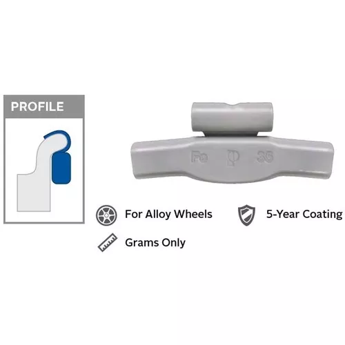 0.5g Coated Import Mag Weight (Box of 25)