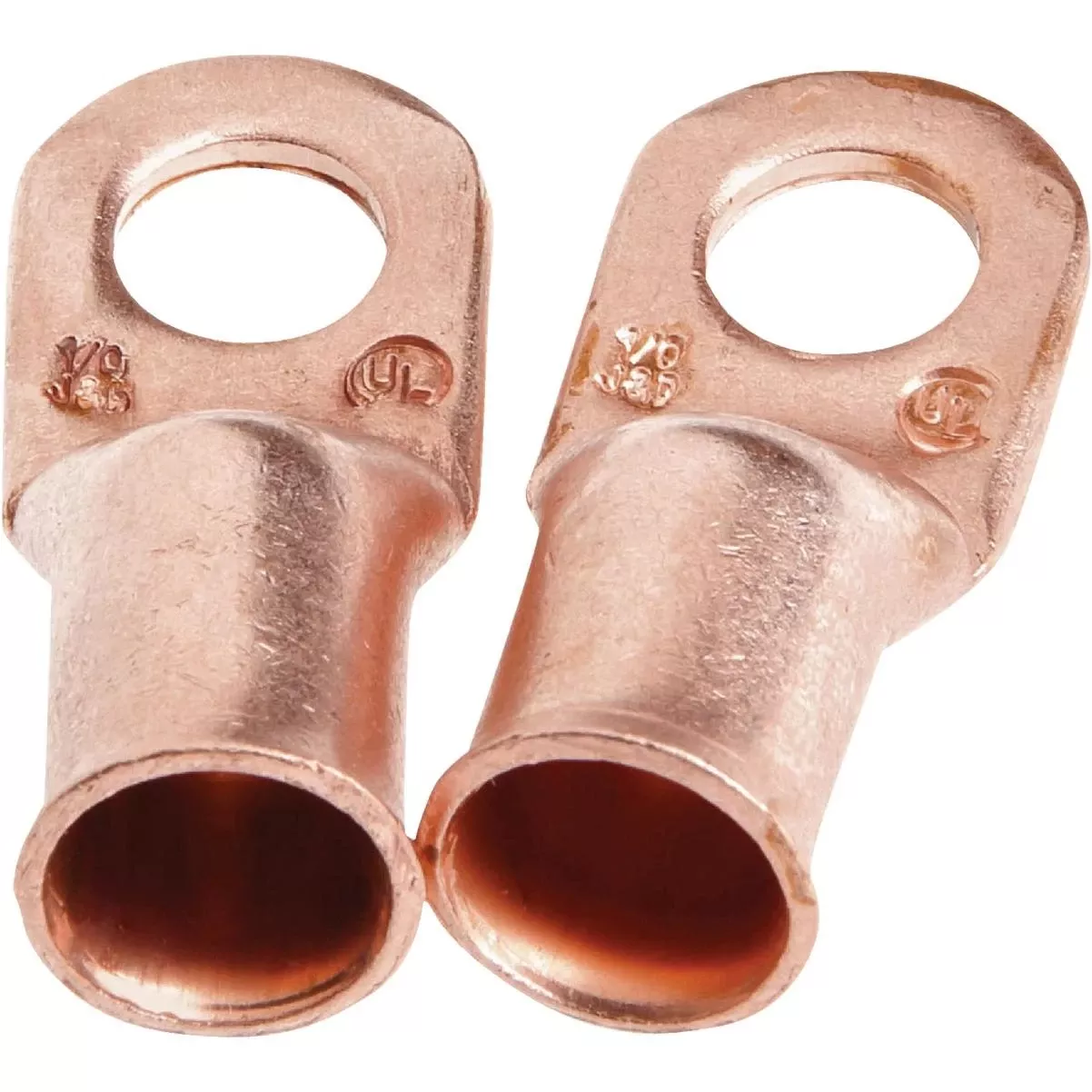 #1/0 Cable X 3/8 In. Stud Copper Cable Lug (2-pack)
