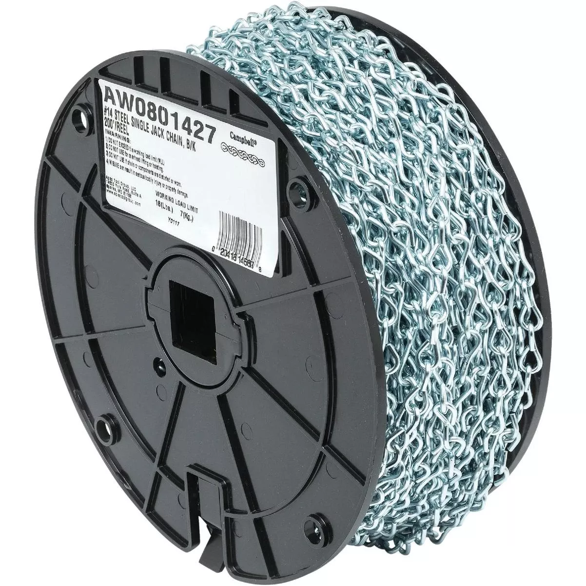 #14 200 Ft. Zinc-plated Low-carbon Steel Coil Chain