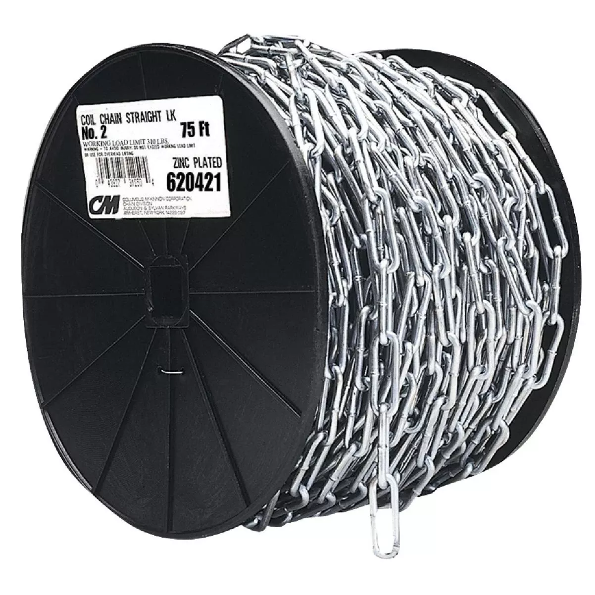 #2/0 40 Ft. Zinc-plated Low-carbon Steel Coil Chain