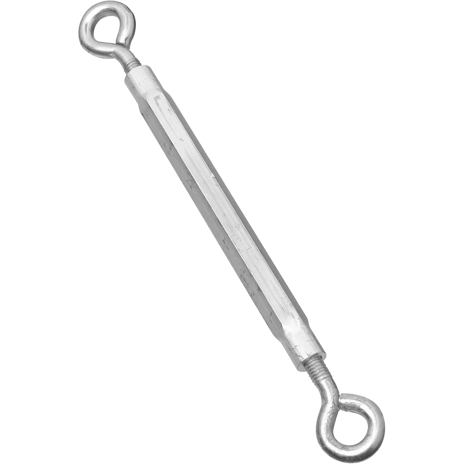3/8 In. X 16 In. Zinc Eye & Eye Turnbuckle, 215 Lb Load Capacity
