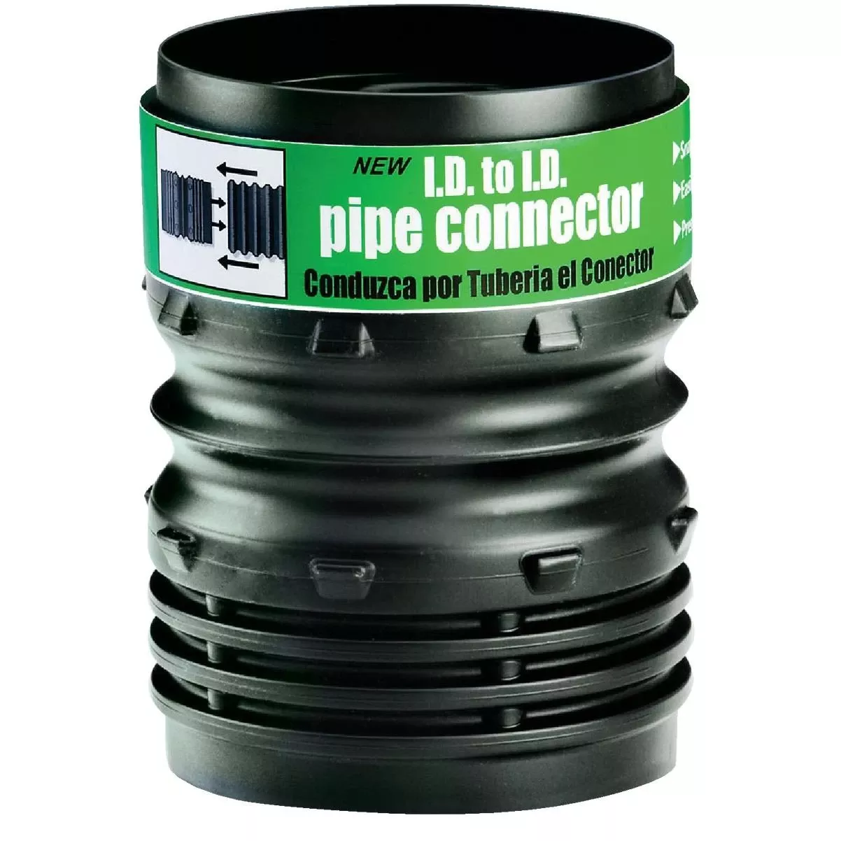 4 In. Universal Plastic Corrugated Connetor