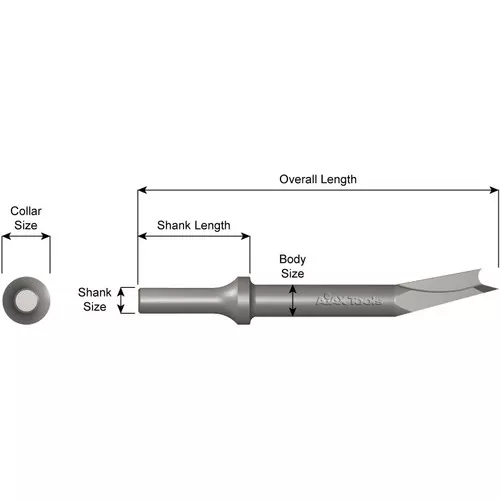 .401 Shank, Muffler Cutter, 7-1/2″ Long