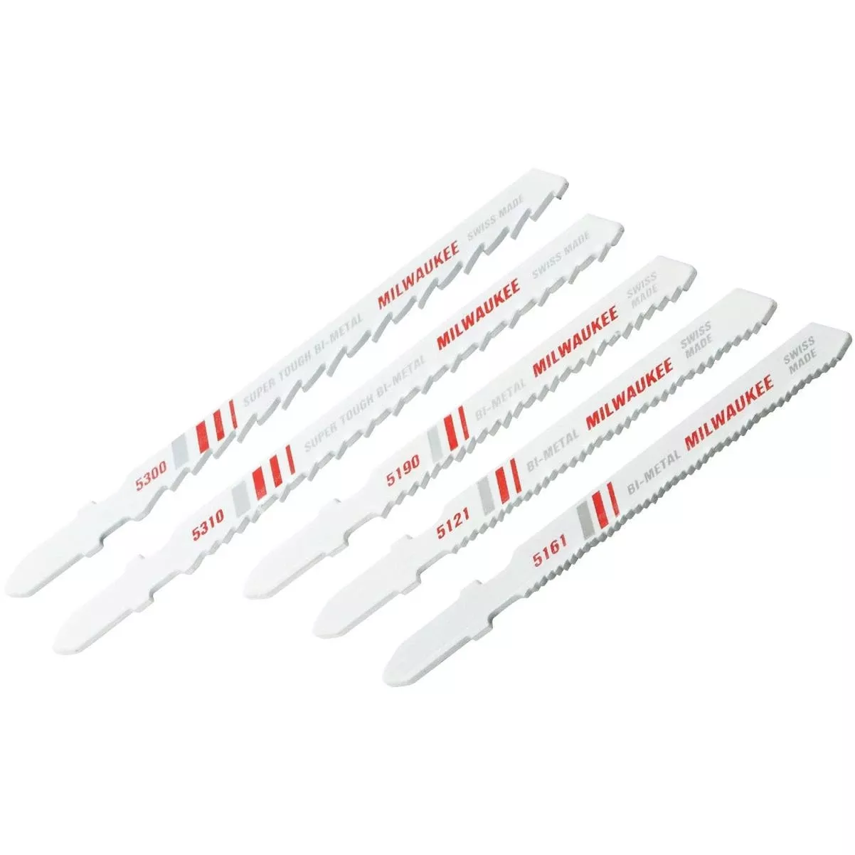 5-piece T-shank Jig Saw Blade Set