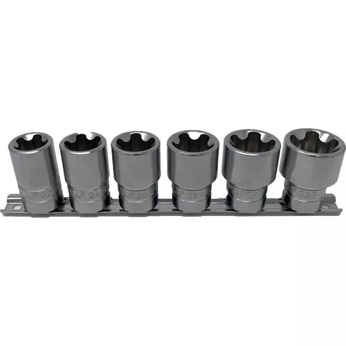 6 Pc. 5 Pt. EPR Torx Plus Socket Set - 1/2" Dr.