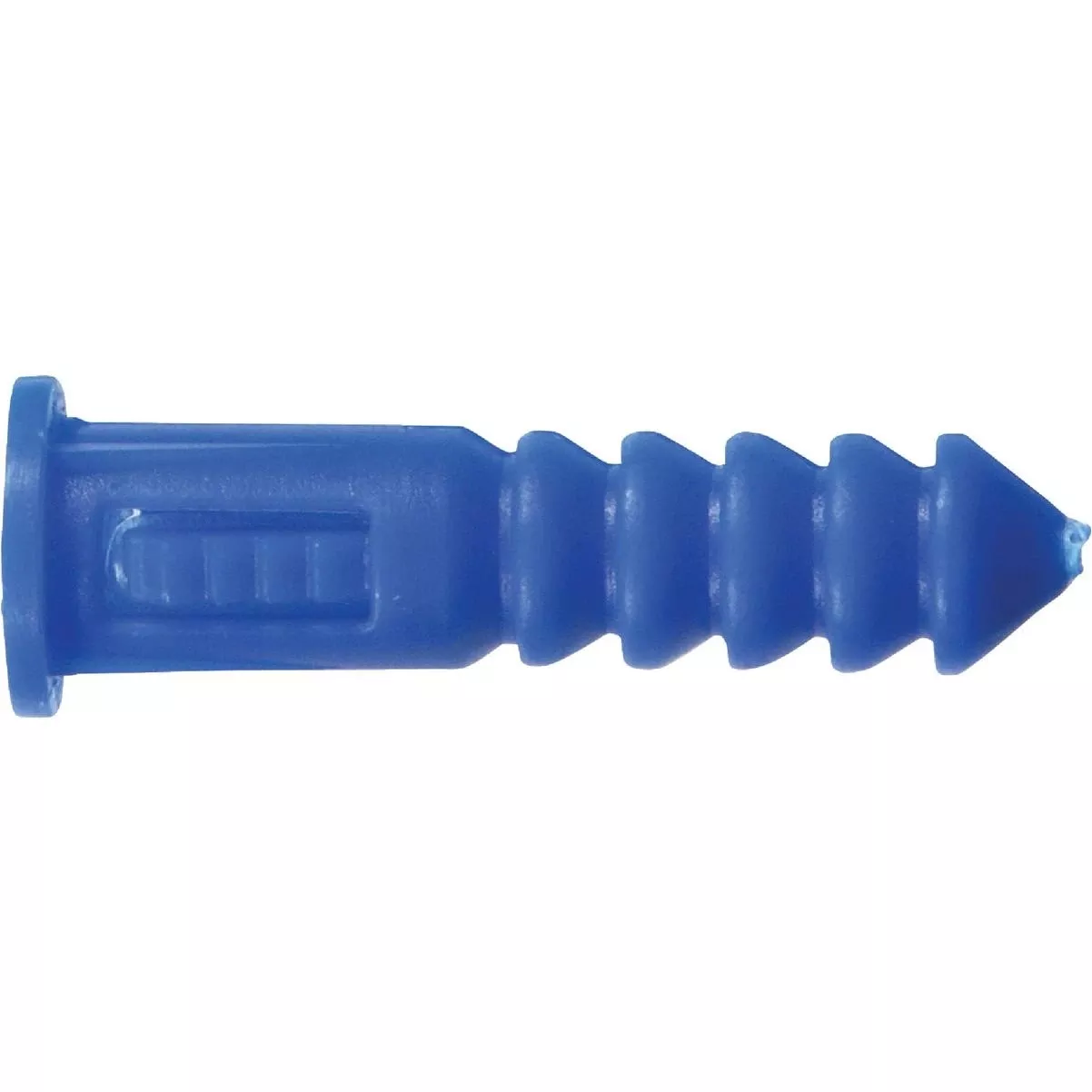 #8 – #10 – #12 Thread X 1-1/4 In. Blue Ribbed Plastic Anchor (100-count)