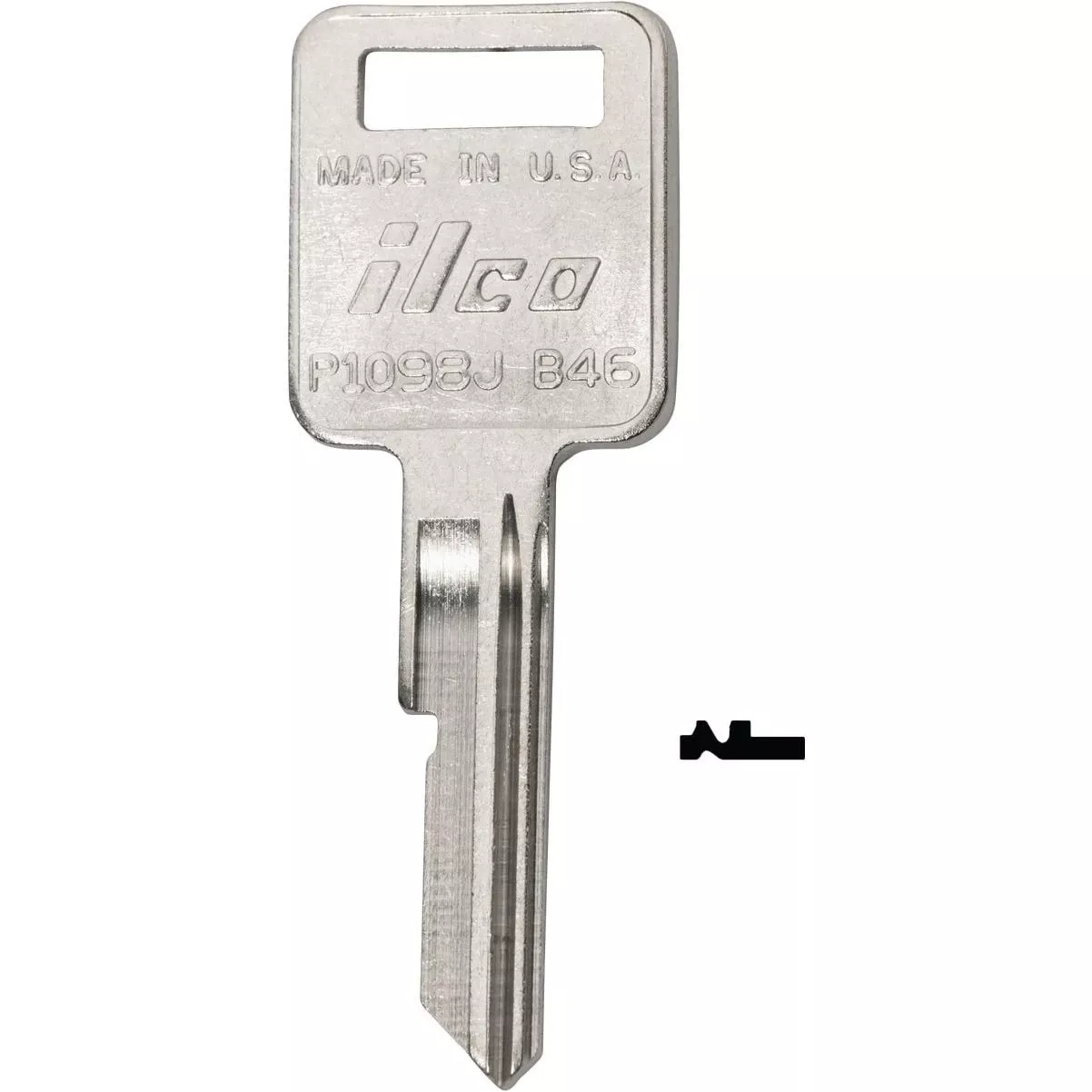 Amc Nickel Plated Automotive Key B46 / P1098j (10-pack)