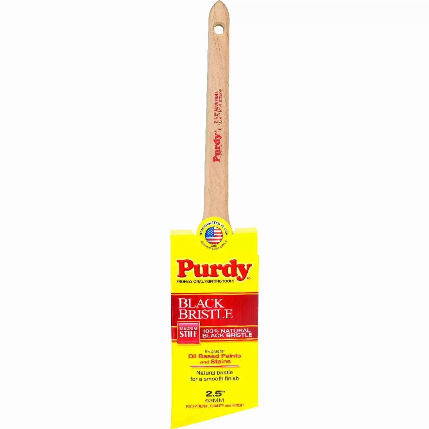 Black Bristle 2-1/2 In. Angular Trim Paint Brush - Model 144024025