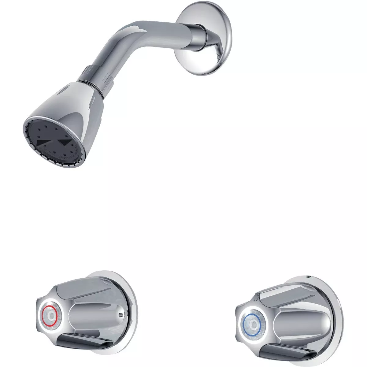 Chrome 2-handle Compression Shower Faucet – Watersense Certified, Lifetime Warranty