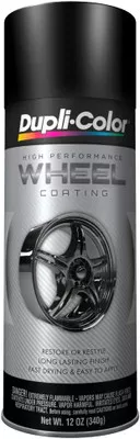 Dupli-Color 12oz Black High Performance Wheel Coating Paint (HWP104)