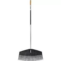 Fiskars 96605935 Leaf Rake, Plastic Tine, 29-Tine, Aluminum Handle, 67 in L Handle