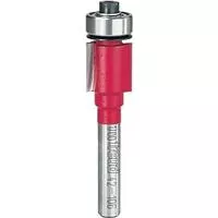 Freud 42-106 Flush Trim Bit, 1/2 in Dia Cutter, 2-1/8 in OAL, 1/4 in Dia Shank, 2-Cutter, Carbide