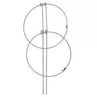 Gardener’s Blue Ribbon DRPS1836 Ring Support, 36 in L, 1/8 in Dia, Steel, Green, Powder Coated