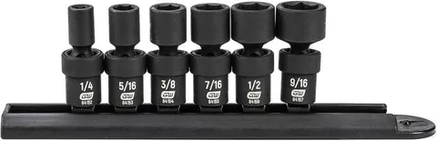 Gearwrench 6 Pc SAE Universal Impact Socket Set (84904)