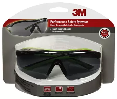 ™ Gray Sport Safety Glasses With Clear Lens For Superior Eye Protection