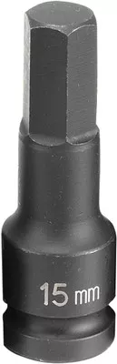Grey Pneumatic 1/2" Drive x 15mm Hex Driver Socket (2915M)