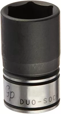 Grey Pneumatic 1/2" Drive x 18mm Standard Duo-Socket, 6 Point (82018M)