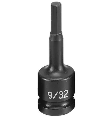 Grey Pneumatic 1/2" Drive x 9/32" Hex Driver Socket (2909F)