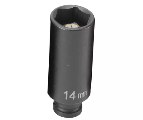 Grey Pneumatic 1/4″ Drive x 14mm Magnetic Deep Socket (914MDG)