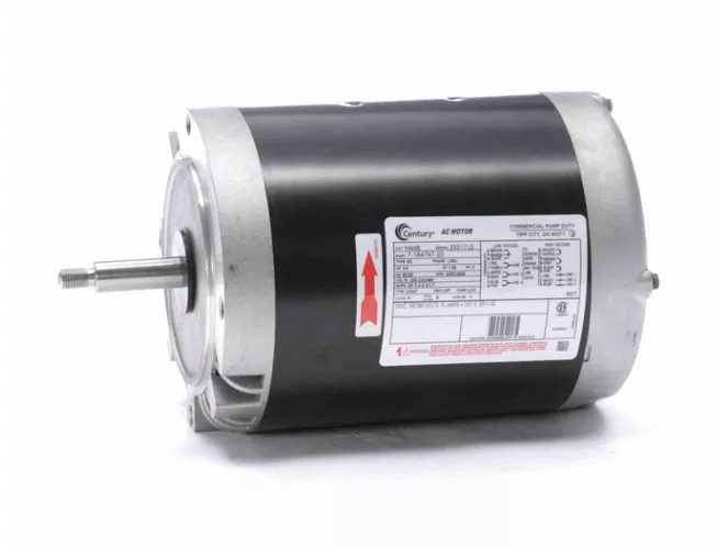 H446 Century 3/4 hp 3600/2850 RPM 3-Phase 56J Frame ODP (no base) 208-230/460V Century Pump Motor # H446