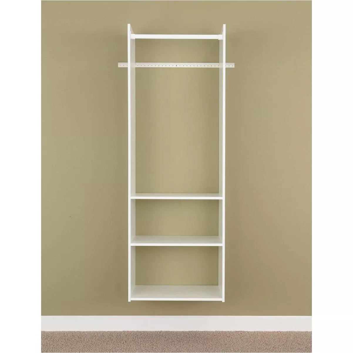 Hanging Tower Wall-mounted Shelving Unit, White