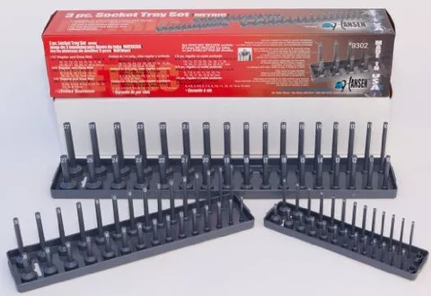 Hansen Global Socket Tray 3pc Set Metric (9302)