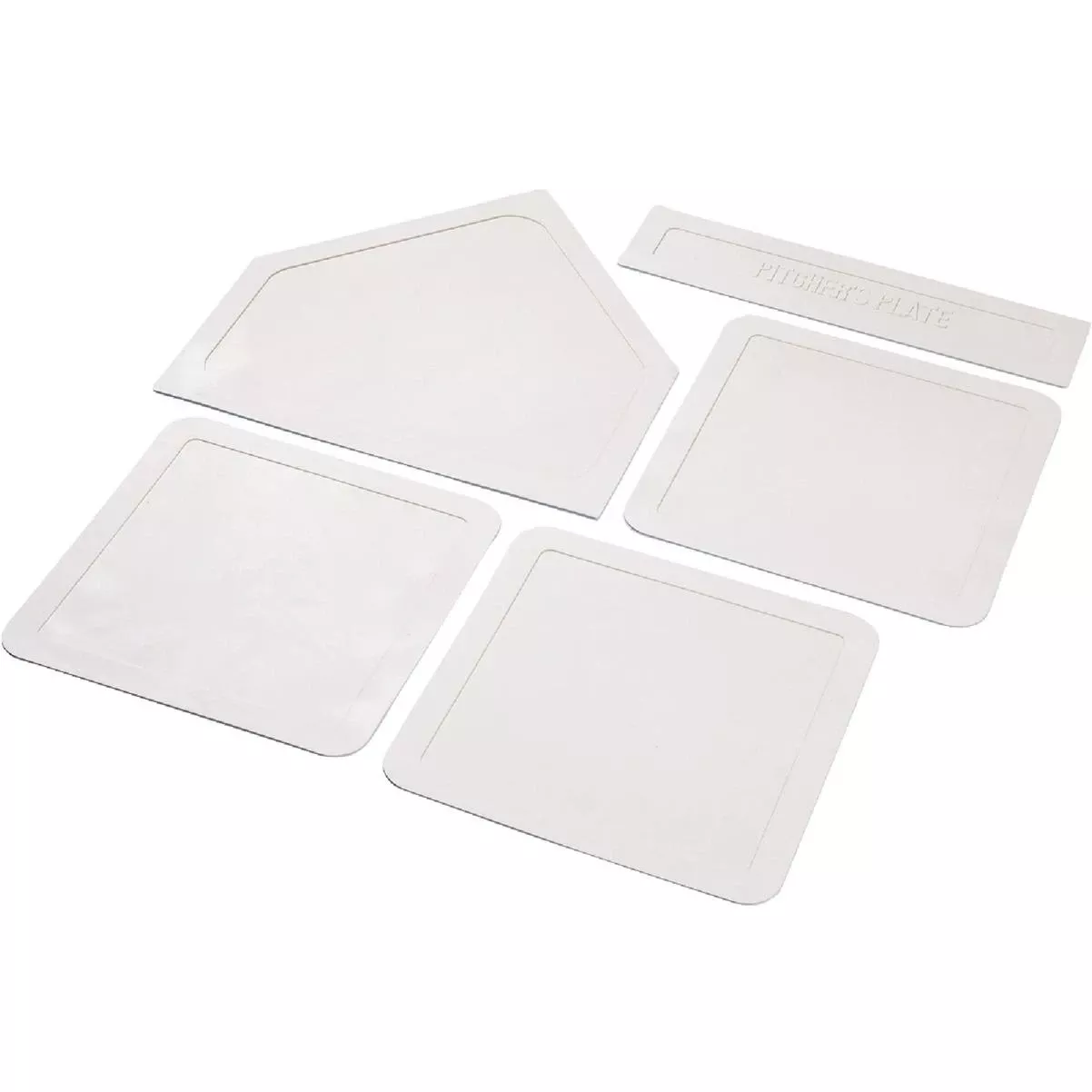 Heavy-duty Rubber Tan Baseball Base Set