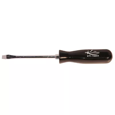 K Tool International 4 In. Slotted Screwdriver Black Handle (19204)