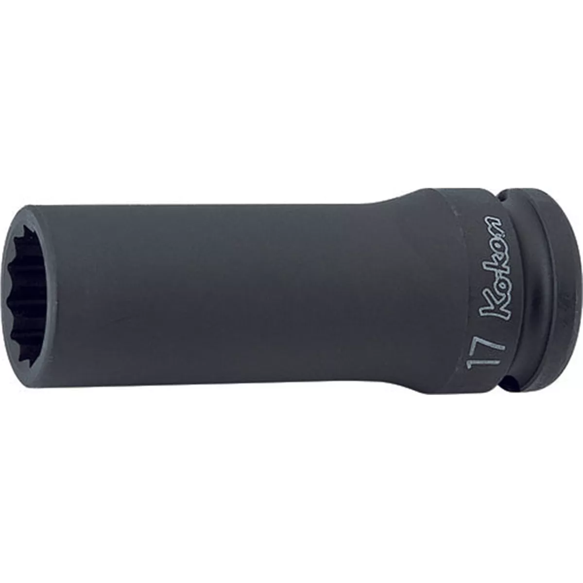 Ko-ken USA 14305M-12 1/2 Sq. Dr. Socket 12mm 12 point Length 80mm