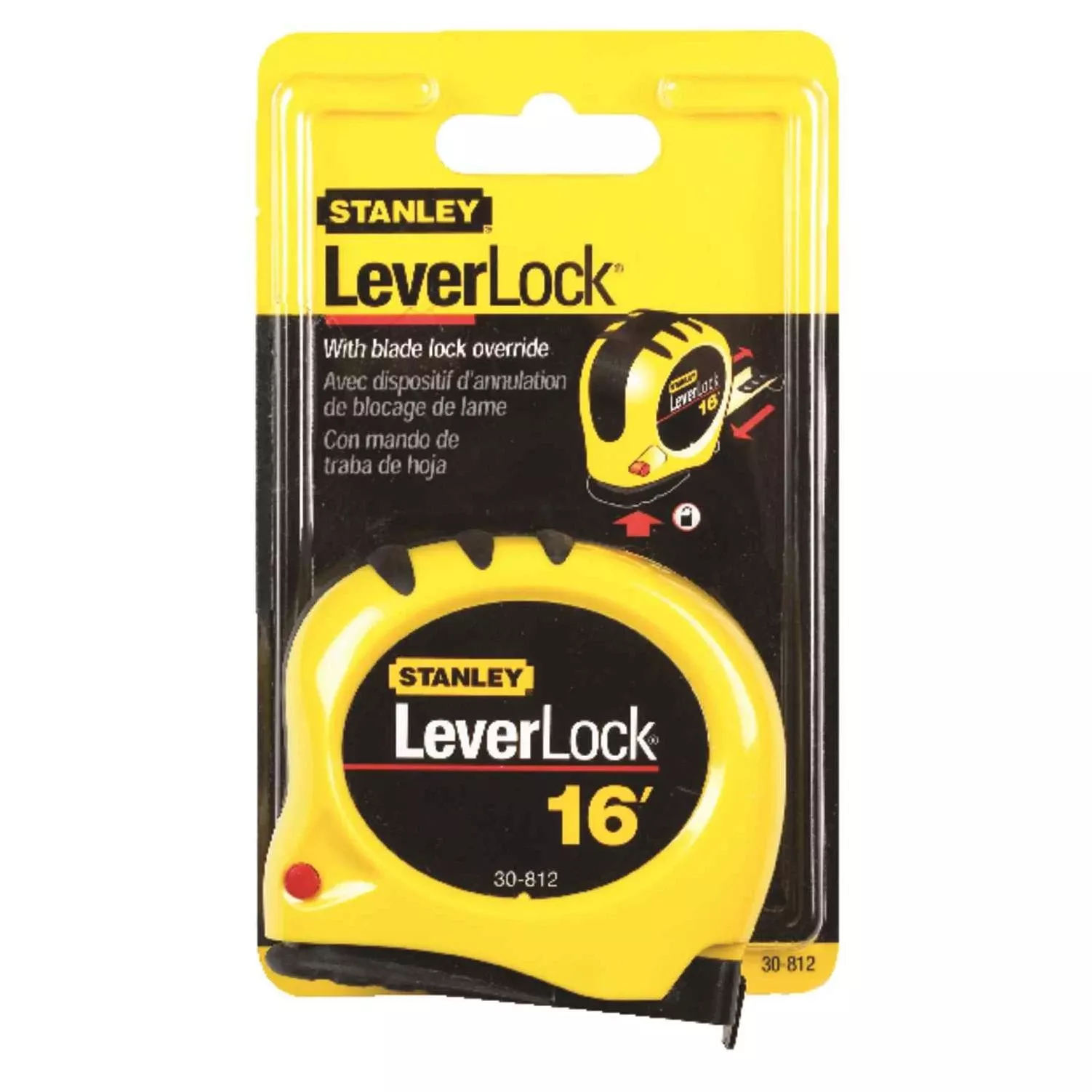 Leverlock 16 Ft. High-visibility Tape Measure