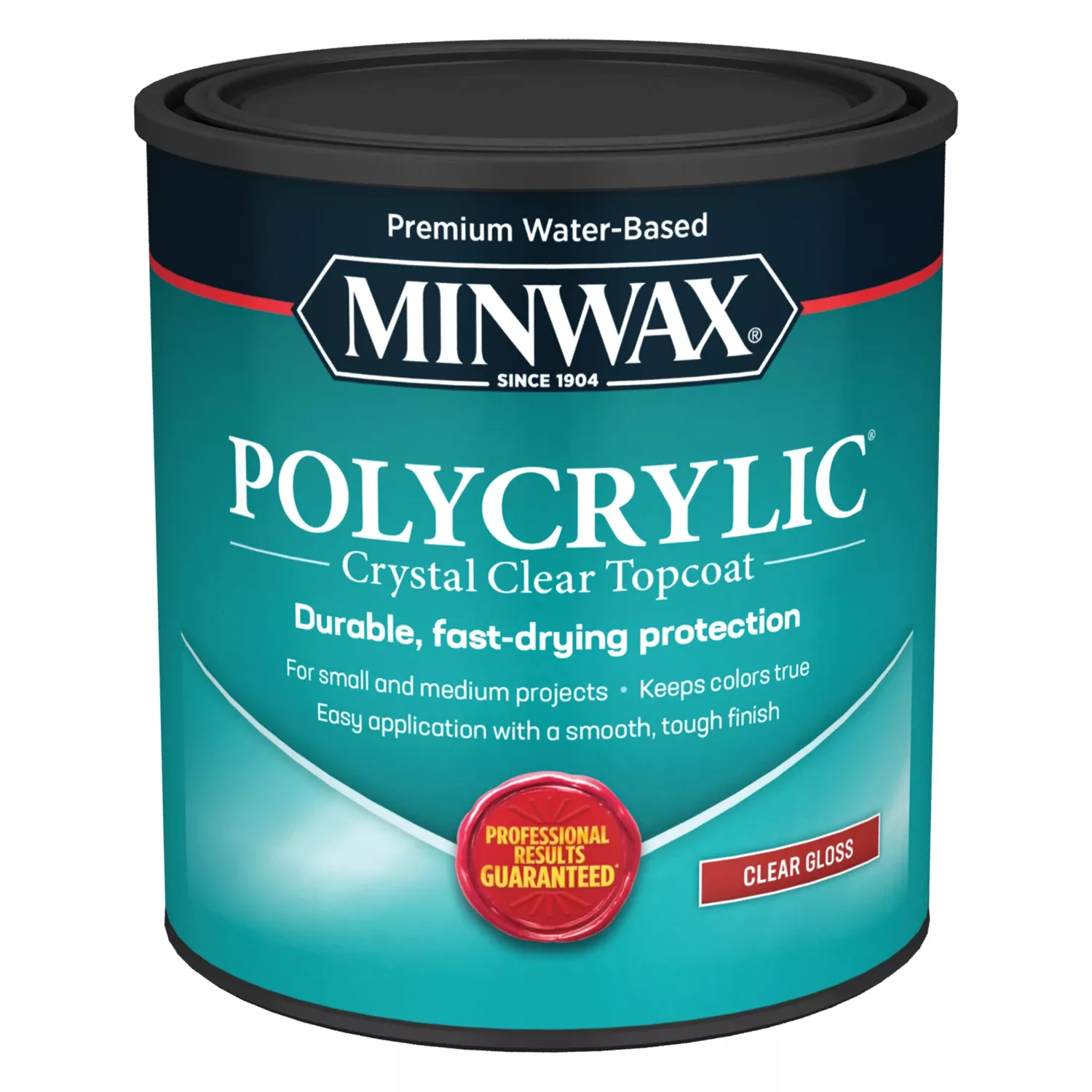Polycrylic 1 Quart Gloss Water-based Protective Finish For Wood Surfaces