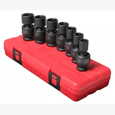 Sunex 1/2" Drive 7 Piece SAE Universal Impact Socket Set (2654)