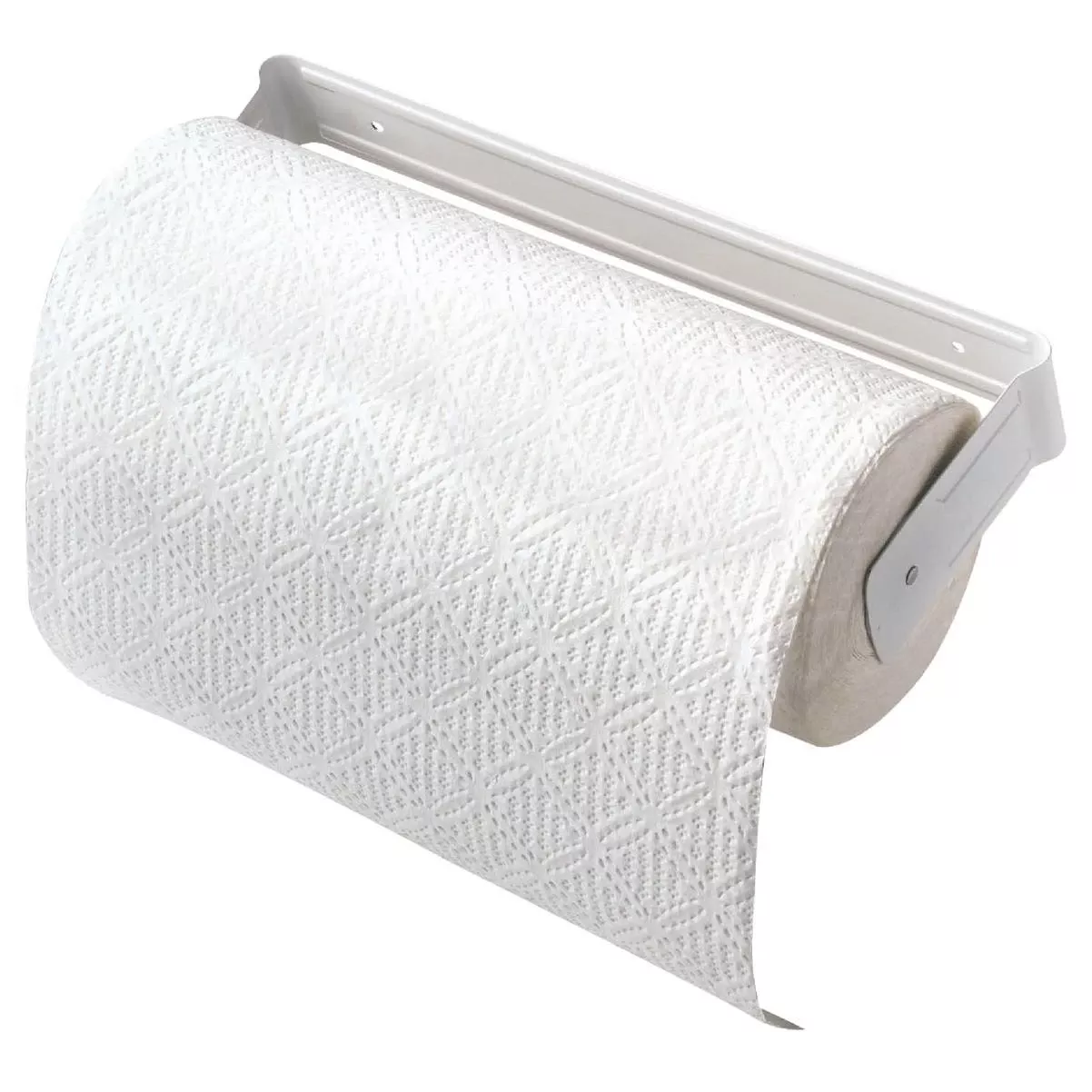 White Metal Paper Towel Holder