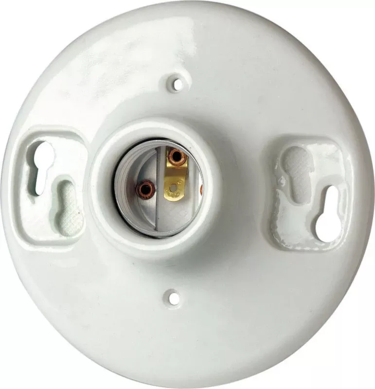 White Porcelain Incandescent Keyless Lampholder