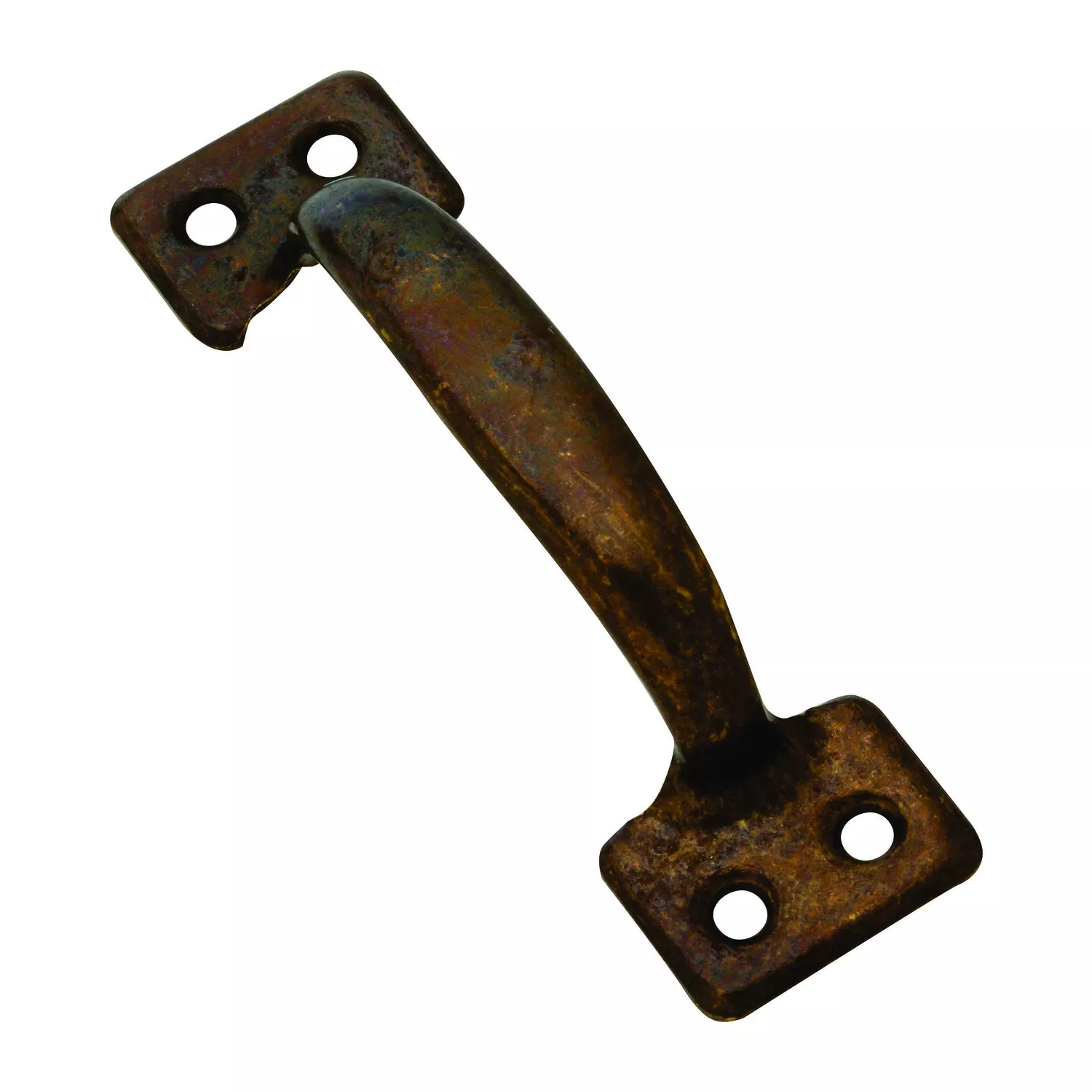 Window Sash Lift, Bar-type, Antique Brass Finish, 4 In.