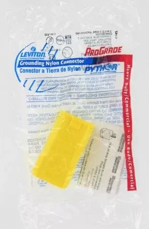 Yellow 15a 125v 3-wire Python Cord Connector – Durable 2-pole, Quick Install
