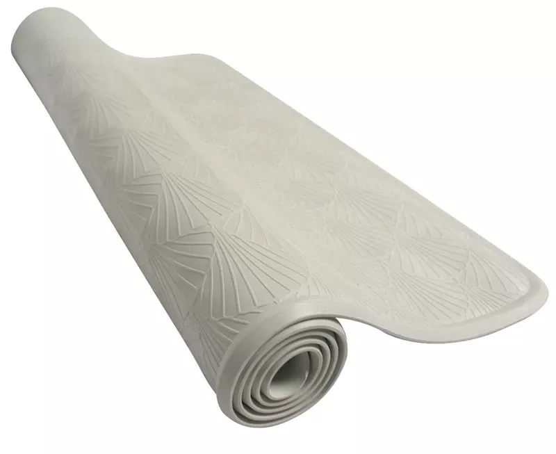 Zenna Home 16 In. X 28 In. White Rubber Bath Mat