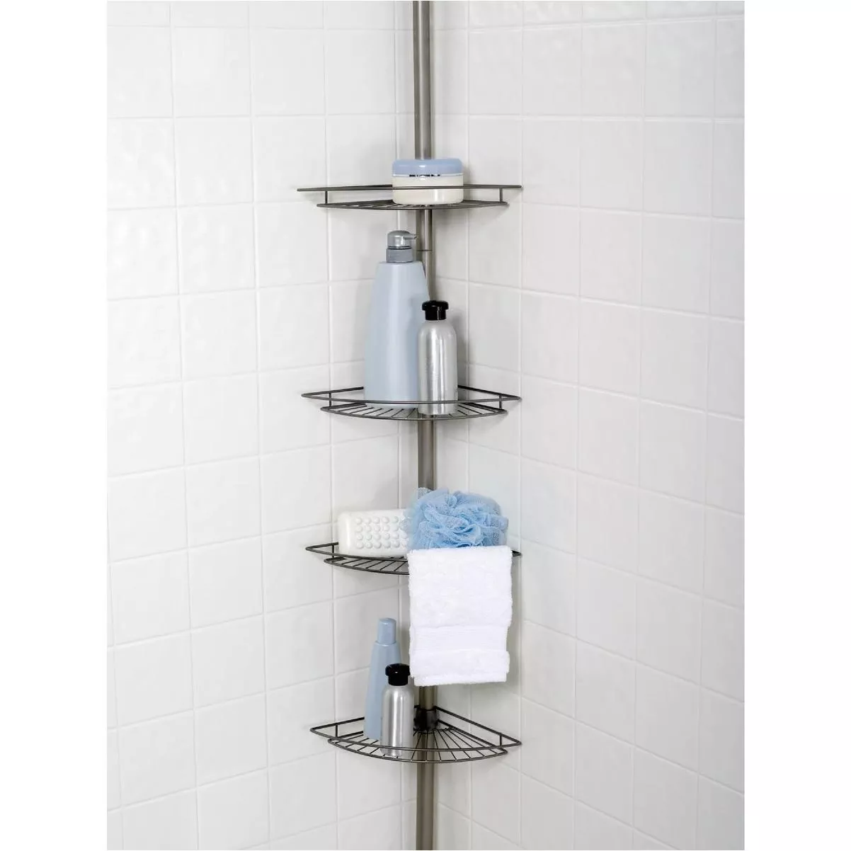 Zenna Home Metal 12 In. X 97 In. Shower Caddy