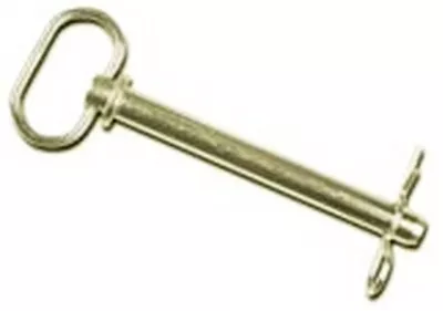 Zinc Plated Hitch Pin, 1/2-inch Diameter X 4-1/4-inch Length, High Carbon Steel