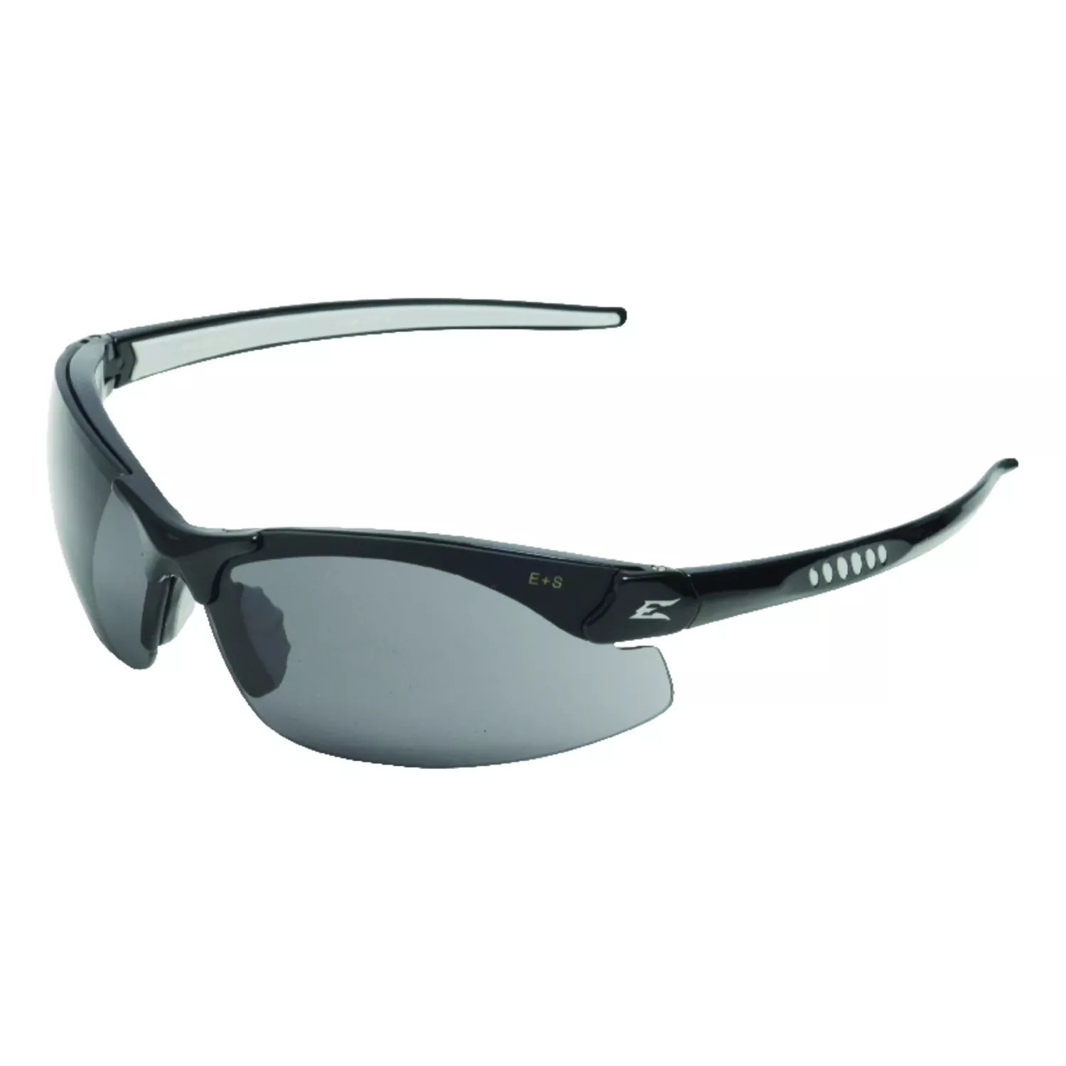 Zorge G2 Safety Glasses – Gloss Black Frame, Smoke Lenses